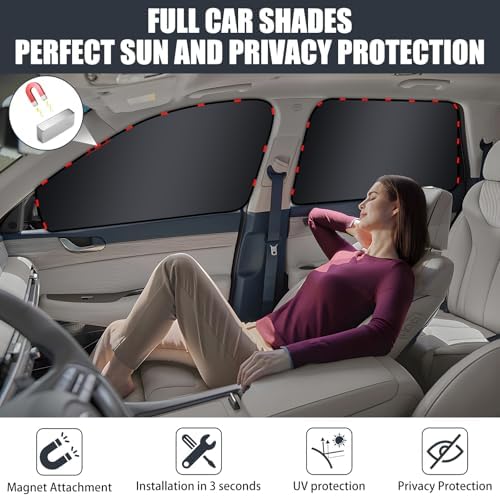 ZATOOTO Magnetic Side Window Sun Shade, Car Window Covers, Heat Reflective - Image 3