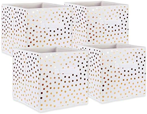 DII Woven Polyester Storage Bin, Polka Dot, Small Set of 4 by DII