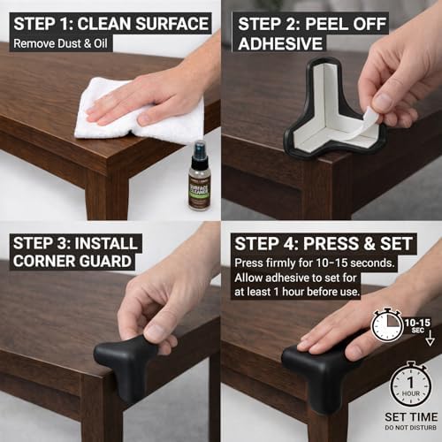 Corner Protector for Baby, 12 Pack EVA Foam Baby Proofing Corner Guards - Image 7