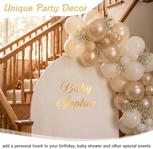Boao Personalized Name Letter Wall Decal, Romantic Swirl - Image 3
