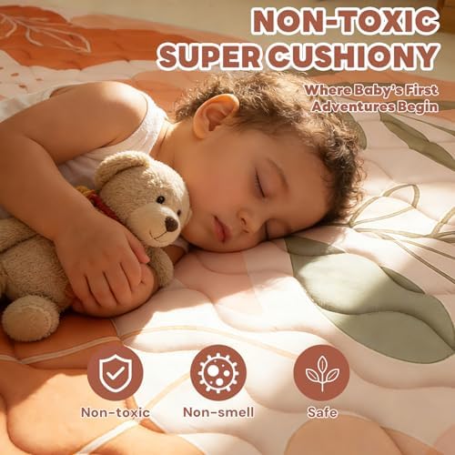 RONGFA Baby Play Mat for Floor, Playpen Mat for Toddlers Infant Kids, Machine - Image 3