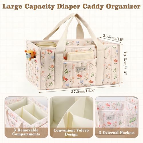 SEISSO Diaper Caddy Organizer - Image 5