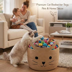 Storage Basket, Large 35L Woven Cotton Rope Baby Bin - Image 3