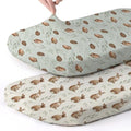 Stretch Fitted Bassinet Sheet Set BROLEX 2 Pack Cradle Sheets by BROLEX