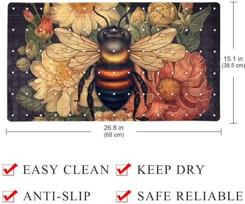 Baby Bath Mat Non Slip 26.8"x15.1" Bathtub Mat - Image 4