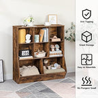 HOOBRO Kids Bookshelf, Toy Storage Cabinet, Kids Toy Organizer, 8 Cubicles - Image 5