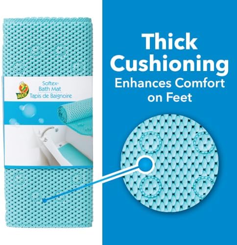 Duck Brand Softex Bath Mat for Tubs, Machine Washable, 17 x 36 Inches, Skid - Image 2