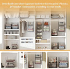 Yuyetuyo 5 Tier Closet Hanging Organizer and Storage Separable Hanging Closet - Image 6