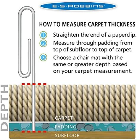 ES Robbins Extra High Pile Carpet Chair Mat - Image 6