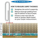 ES Robbins Extra High Pile Carpet ChairMat, Rectangle 72"x96" Straight Edge - Image 6