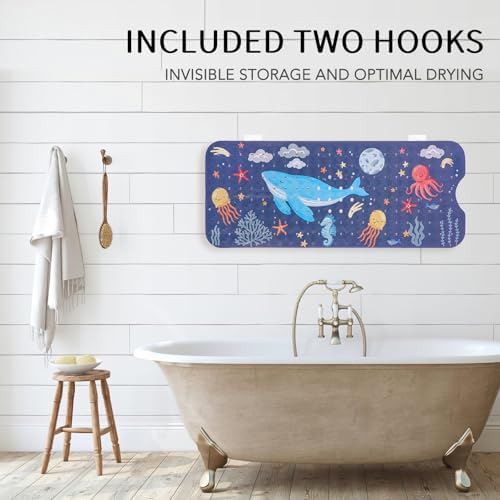PRATIQUE Kids Bath Mat for Tub Non Slip，40 X 16 Inch Extra Long Kids Bathtub - Image 3