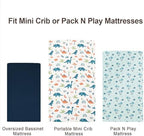 david's kids 3 Pack Mini Crib Sheets, Soft Breathable Premium Pack N Play Sheets - Image 7