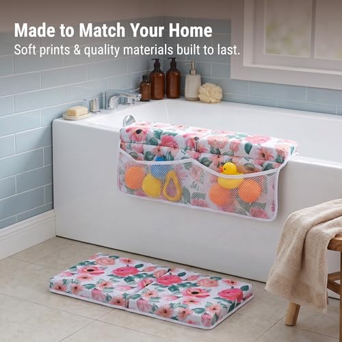 Wildkin Bath Kneeler & Elbow Rest Pad, Dual-Layer Foam, 4 Suction Cups - Image 7