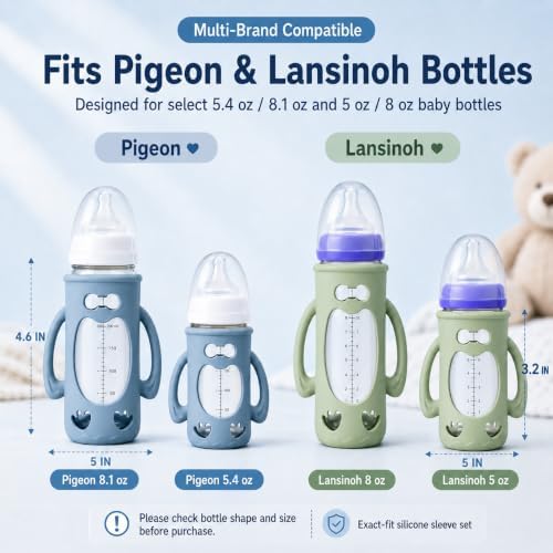 3 Pack Baby Bottle Handles & Holders - Image 2