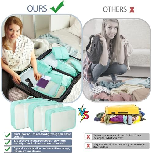 10 Pcs Set Packing Cubes - Image 5