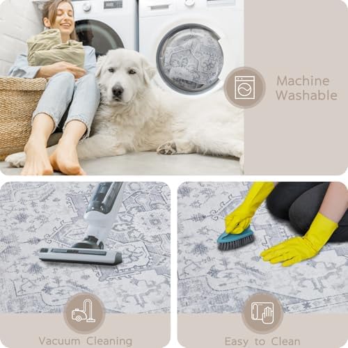 Washable Rugs 6x9 Area Rugs for Living Room, Dining Room - Image 4
