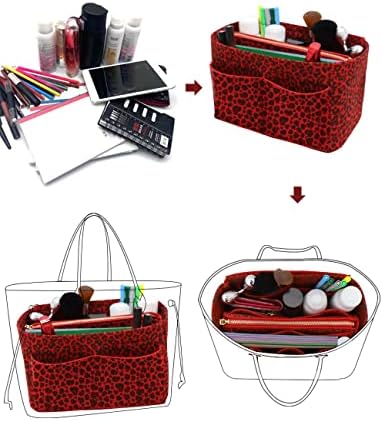 LEXSION Felt Purse Organizer Insert, Tote Bag Shaper Dividers - Image 5