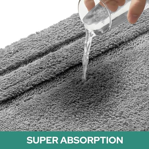 HOMEIDEAS Bathroom Rugs Sets 2 Piece, Super Soft and Absorbent Non Slip - Image 4