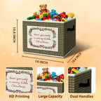 Vintage Christmas Nursery Storage Bins Box - Image 3