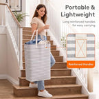 Lifewit 80L Large Laundry Baskets, 2 Pack, Reinforced Handles - Image 6