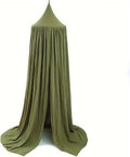 Cotton Kids Bed Canopy, Nursery Room Baby Crib Hanging Curtain Mosquito Net by Vhaso