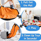 XL Toy Storage Organizer with Play Mat - Image 3