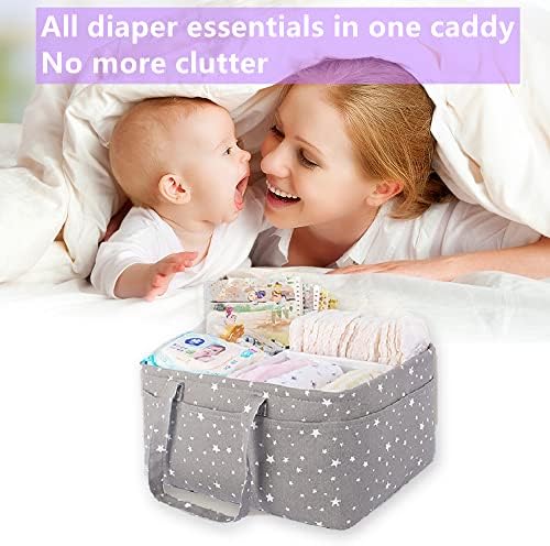 Baby Diaper Caddy Organizer Storage Basket - Image 2
