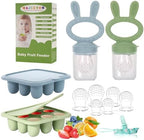Easter Bunny Baby Breastmilk Popsicle Molds & Baby Fruit Feeder, Infant Food by WAJIAYON