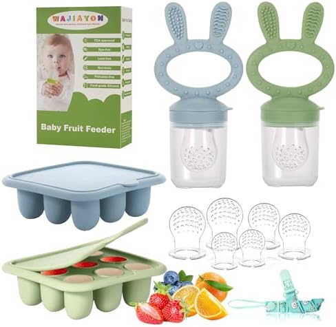 Easter Bunny Baby Breastmilk Popsicle Molds & Baby Fruit Feeder, Infant Food by WAJIAYON