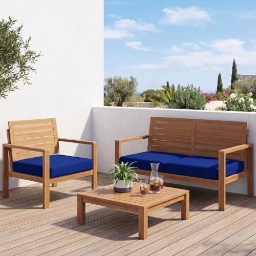 3Pcs Patio Cushion Covers Stretch Outdoor Furniture Protector Slipcovers - Image 2