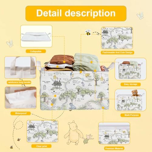 Winnie Nursery Baby Stuff, Winnie Storage Basket, Winnie Nursery Storage Baske - Image 3