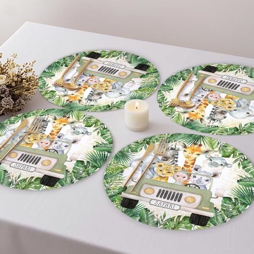 50 Pieces Paper Placemats for Safari Baby Shower - Image 3
