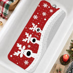 Bathtub Mat Non Slip, Christmas Deer Extra Long Bath tub Mat Shower Floor Mat by BathtubMat