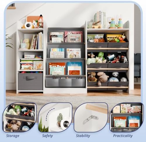 Kids Bookshelf and Toy Storage - Image 4
