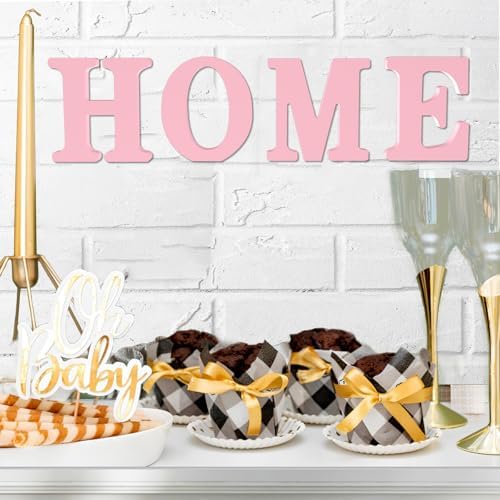 6 Inch Pink Wood Letters Unfinished Wood Letters - Image 5