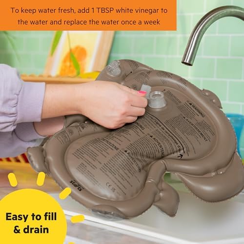 Bright Starts Hungry Monkey Water Mat, Baby Play Mat, Inflatable Sensory Toy - Image 5