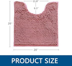 BOANKODU Toilet Rugs U-Shaped, Machine Washable, Bath Mats - Image 2