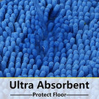 Bathroom Rugs Chenille 3-Piece Extra Soft and Absorbent Shag Bathroom Rugs - Image 6