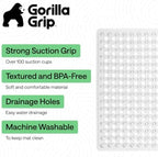 GORILLA GRIP Square Shower Stall Mat, Bathtub Floor Mat, 21x21 Clear - Image 2