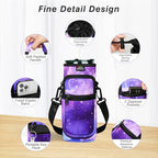 Nuovoware Magnetic Gym Bag, Water Bottle Carrier, Starry Purple - Image 3