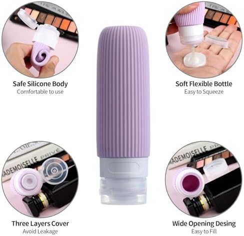 Mrsdry 16 Pack Travel Bottles for Toiletries, Large 6oz Silicone Travel - Image 4