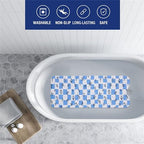 Bathtub Mat Non Slip 40x16 Inch Extra Long Bath Mat, Rustic Flowers Design - Image 4