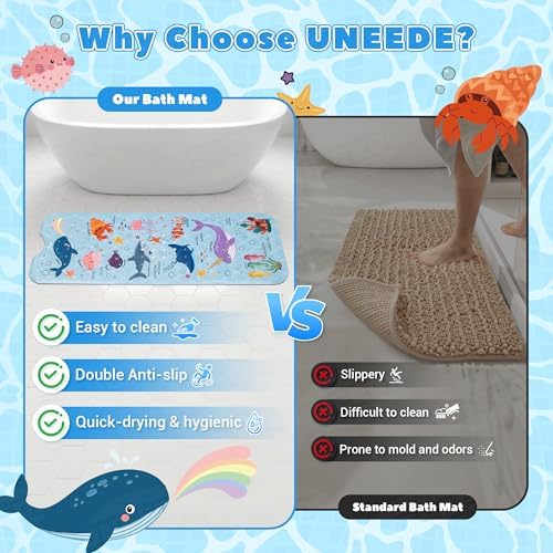 UNEEDE Baby Bathtub Mat Non Slip - Image 5
