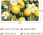 Bathtub Mat Non Slip 26.8x15.1In, Lemon Flower Bath Mat - Image 4
