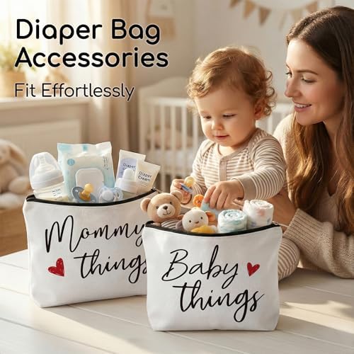 Best Expecting Mom Gifts, Mommy And Baby Canvas Pouch Set, New Mother Keepsake - Image 4