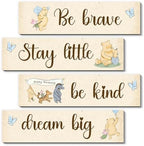 BirtDerr 4Pcs Winie Wall Decorations-he Pooh Baby Stuff-Bedroom Wall by BirtDerr