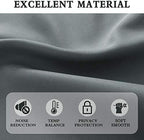 DONREN 2 Panels Medium Grey Valance - Image 3