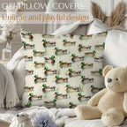 Mallard Duck Pillow Cover 18x18 Double-Sided, Mallard Duck Decor, Rustic - Image 4