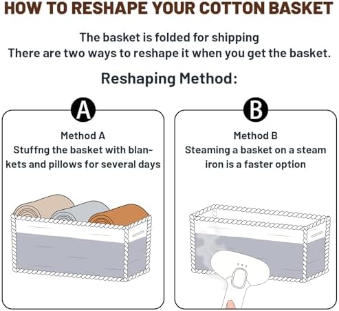 MiniArk Small Storage Baskets for Organizing | Closet Organizer Bins | Shelf - Image 7