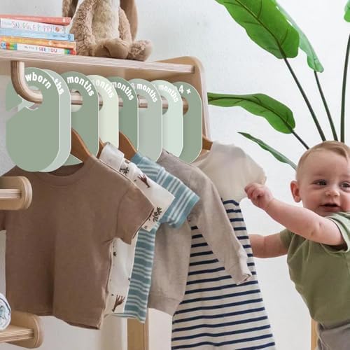 8 Pack Baby Closet Dividers – Pure Green Nursery Organizer - Image 4